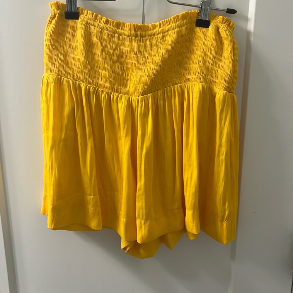 Bright yellow Pants Store flowy shorts